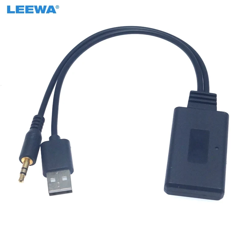 

LEEWA Car 12V Audio Wireless Bluetooth Module USB 3.5mm Socket Music AUX Adapter For Universal Car Models Bluetooth Receiver AUX