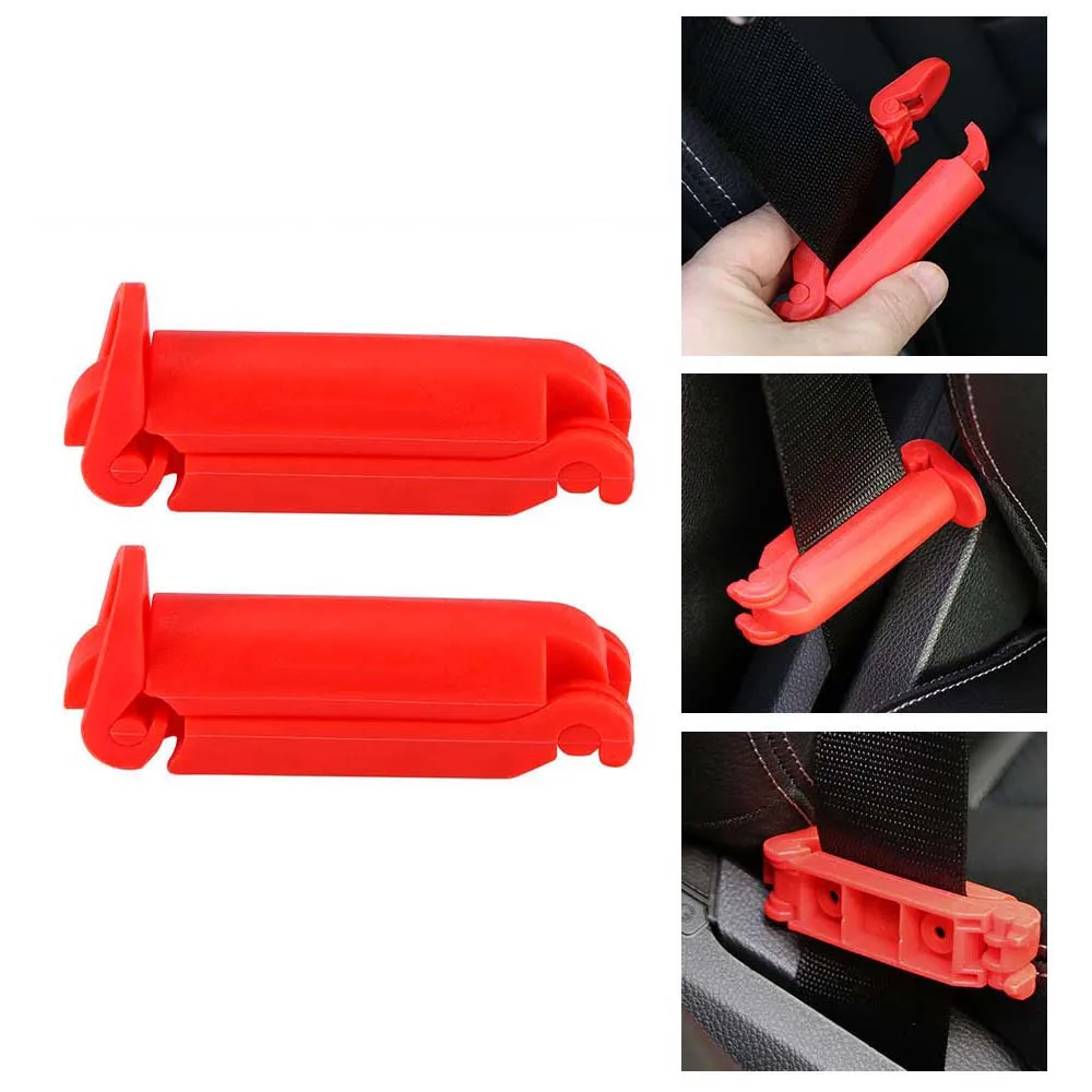 2 PCs Safety belt protector, seat belt retainer, child car seat retainer, lock limiter