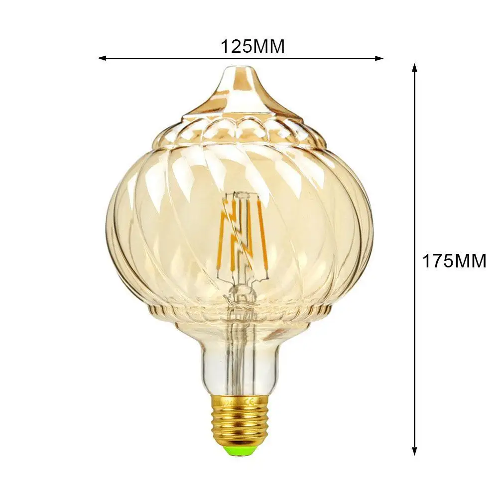 LumiParty G125 Led مصباح وأشار اليقطين شكل مقهى الرجعية نمط خيوط الديكور مصباح 4 واط E27 ديكور لمبة