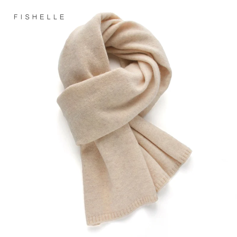 

2023 new khaki wool scarf thin men and women small thin scarves winter warm knitted short scarf unisex solid color