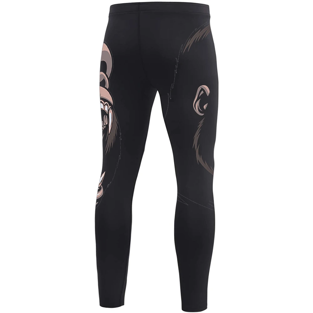 Custom Mens Gorilla Compression Pants Quick Dry Fit Sportswear Running Tights Men Legging Fitness Training Sport Gym Leggings