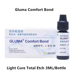 Gluma Comfort Bond Dental uniwersalny klej lekki utwardzacz kompozytowy żywica środek klejący zęby forniry klej całkowity Etch 3ML/butelka