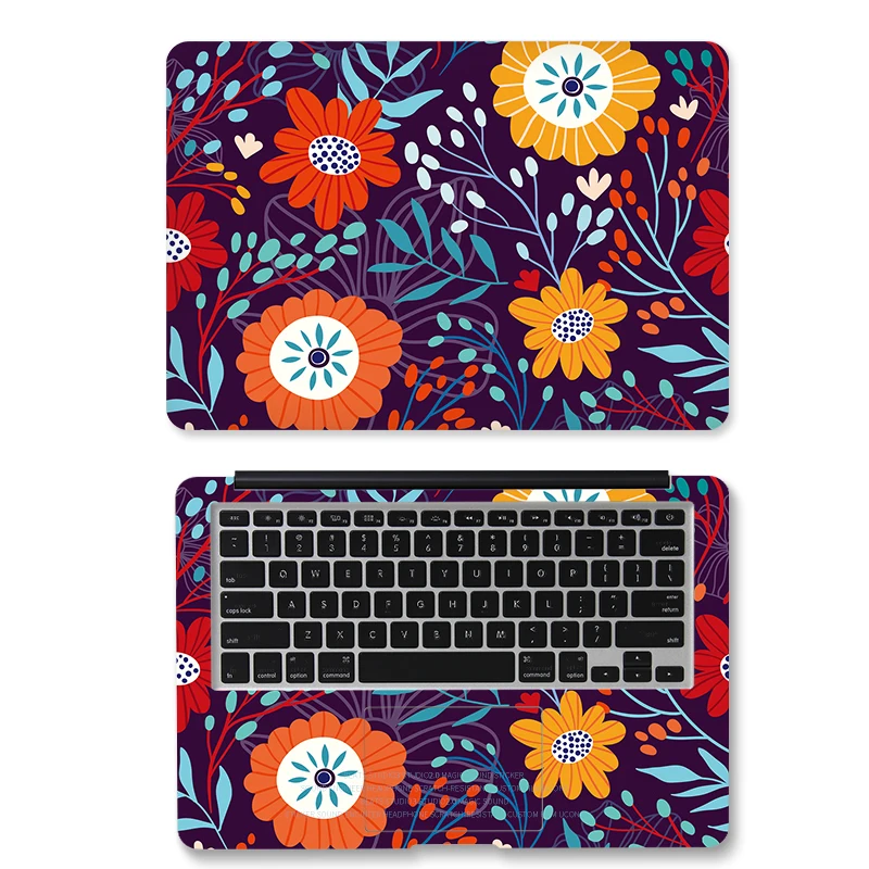 Bloem Laptop Stickers Decal Cover Skin Sticker Notebook 12 "14" 15.6 "Skin Voor Xiaomi Air 13.3/asus/Macbook Pro/Acer/Hp/Lenovo