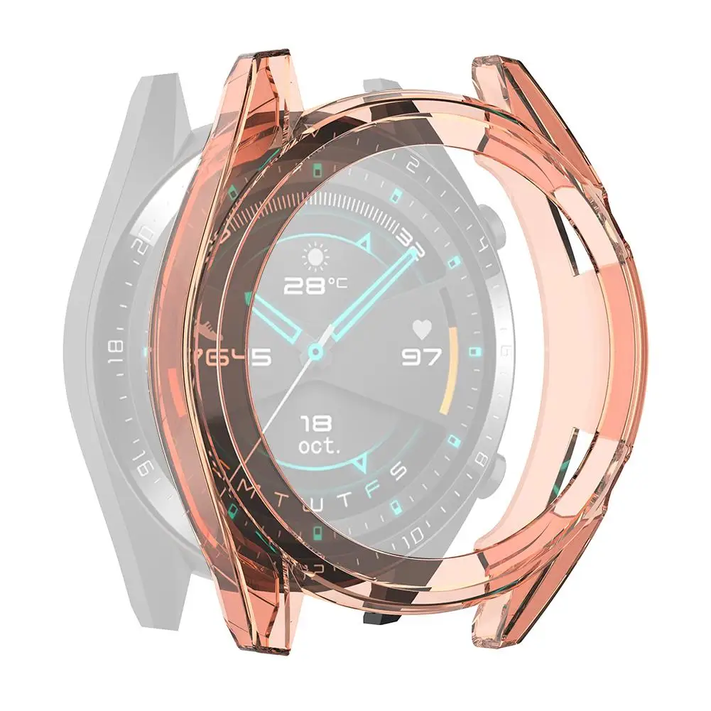 Чехол для Huawei Watch GT 2, мягкий силиконовый прозрачный защитный чехол из ТПУ для Huawei GT2, аксессуары для умных часов 46 мм