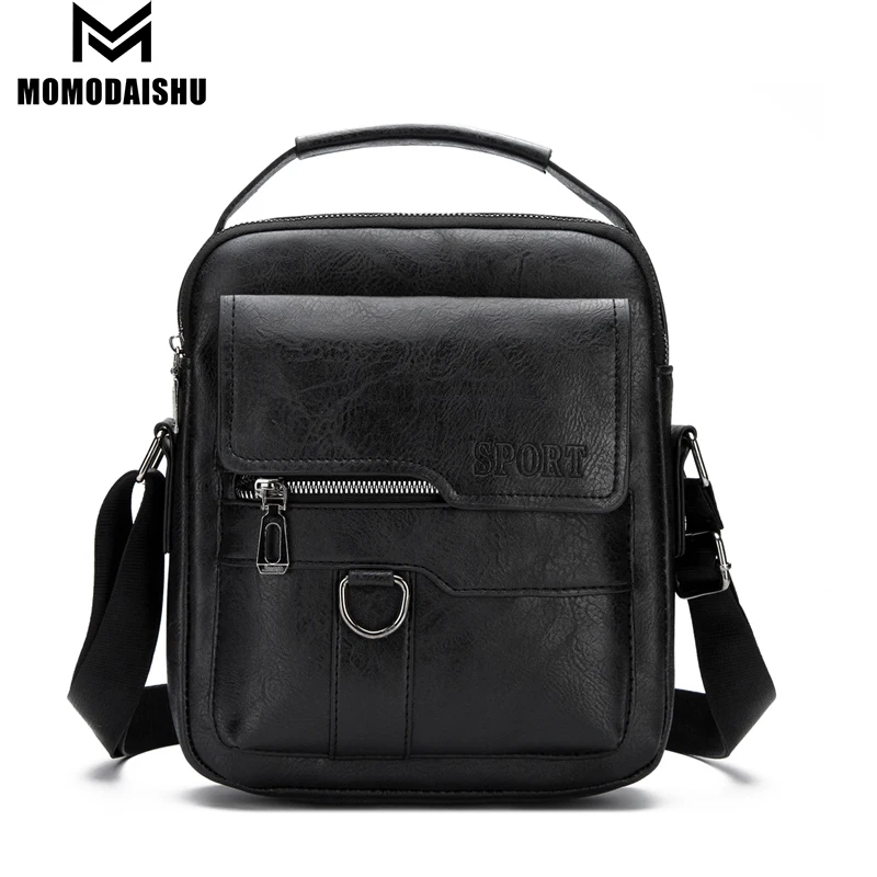 High Quality Men's Crossbody Bag Shoulder Bags Vintage Men Handbags Large Capacity PU Leather Bag For Man Messenger Bags 2021