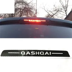 1PC Carbon Fiber Car Stickers OF High Mounted Stop Lamp High Brake Lights For 2015-2018 Nissan Qashqai J11