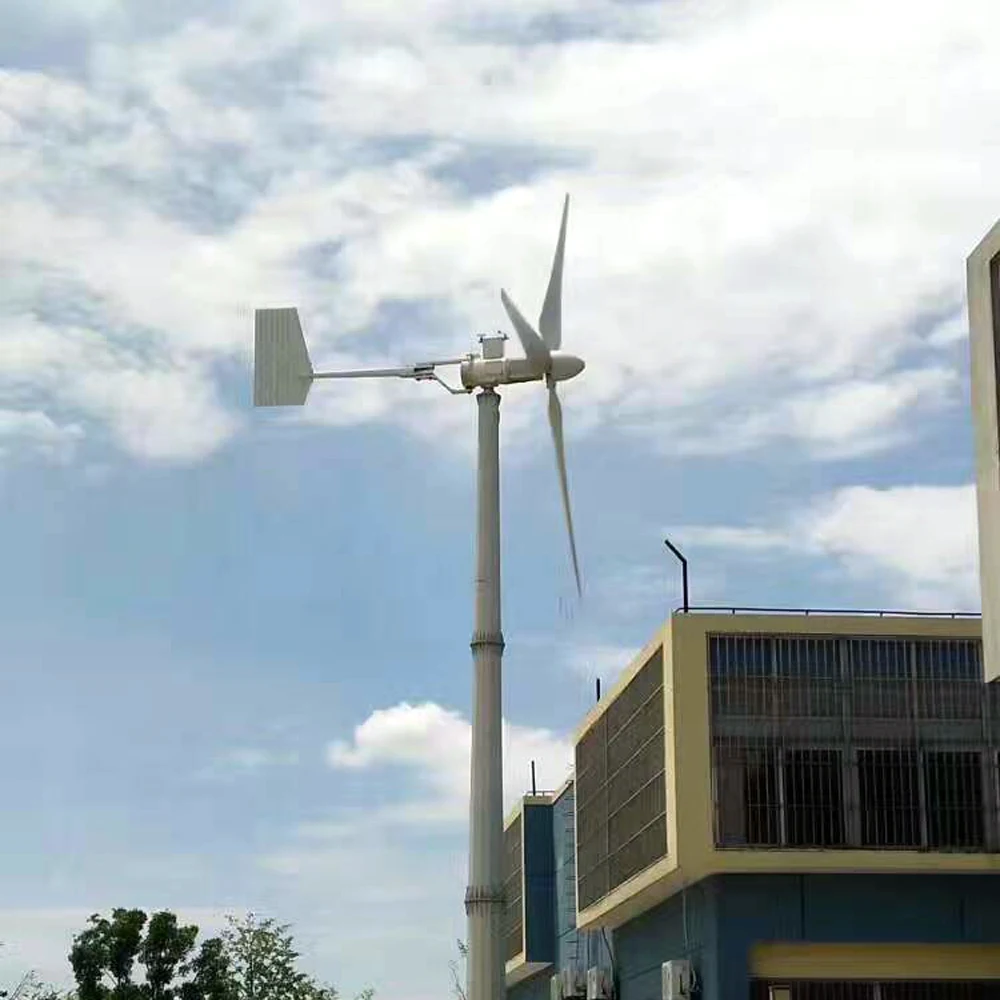 20KW 220V/380V Horizontal Wind Turbine Power Generator Wind Mill Yawing For Home Use, For Grid Tie / Off-Grid Use