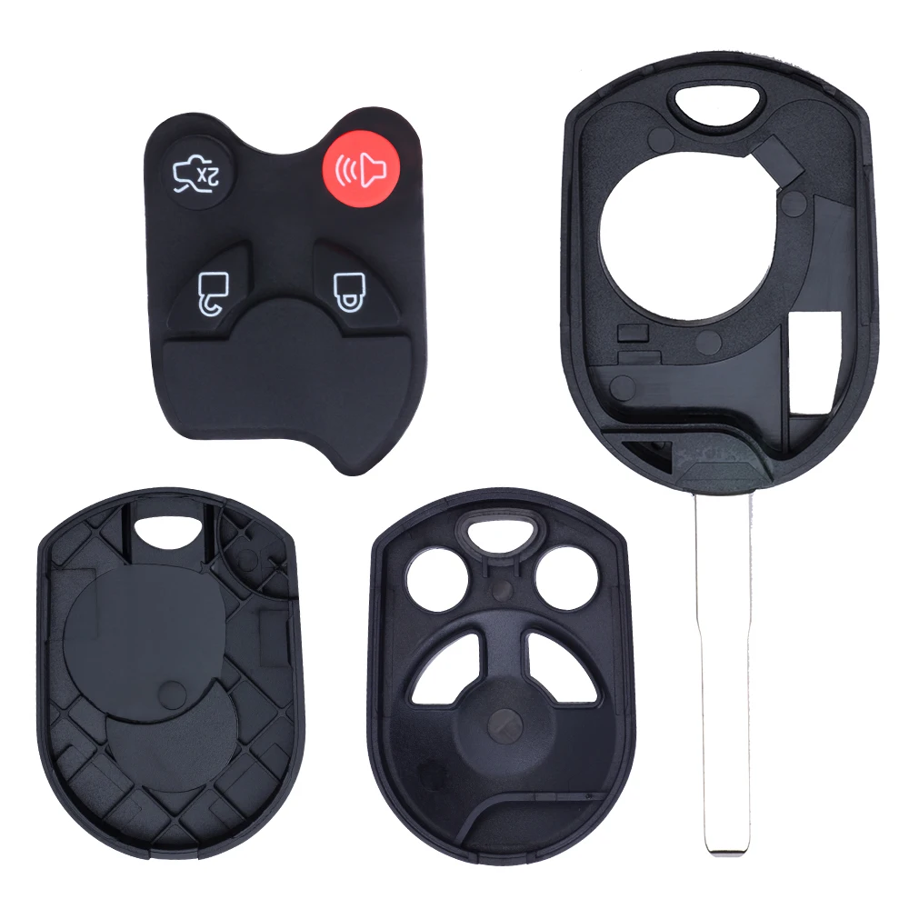 DIYKEY – coque de clé télécommande à 3 ou 4 boutons, pour Ford Escape c-max Focus Fiesta Transit Connect 2011 – 2016 OUCD60022