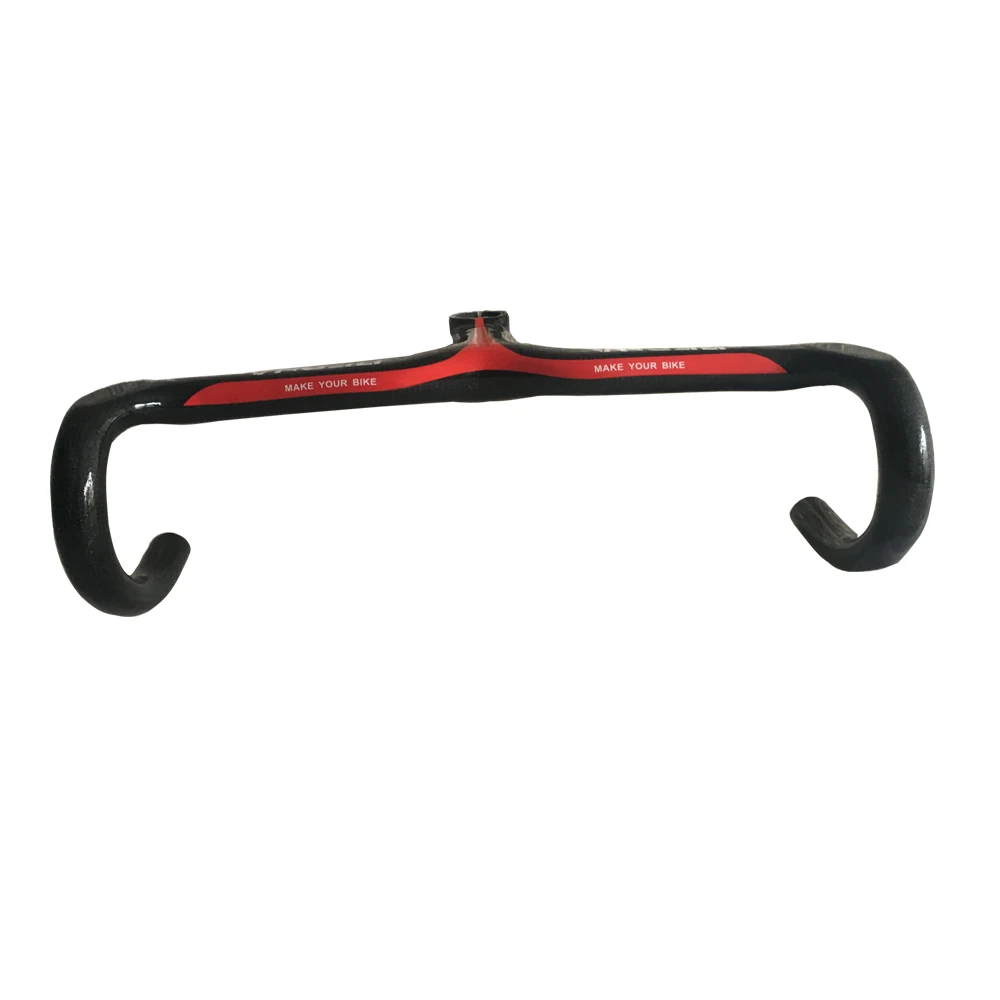 Full Carbon Fiber handlebar Road Integrated Stem Free Shipping Bent Bar With Decal BHL-R006