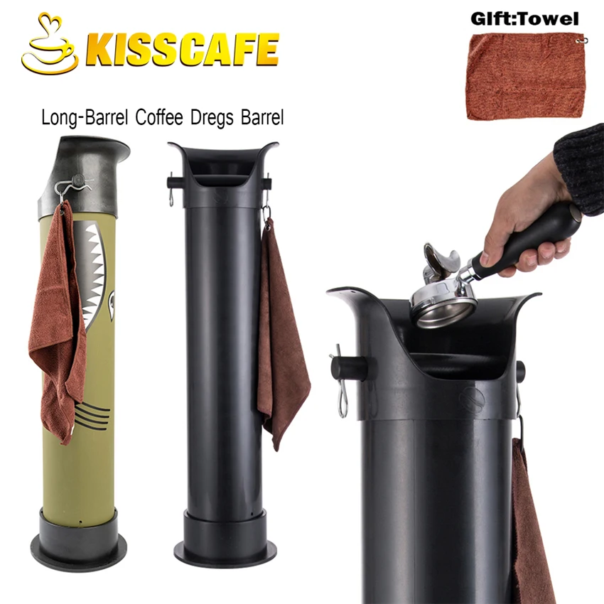 

High-capacity Thicken Coffee Tamper Knock Box Deep Bent Design Coffee Slag isn't Splash Manual Coffee Grinder Coffee Accessories