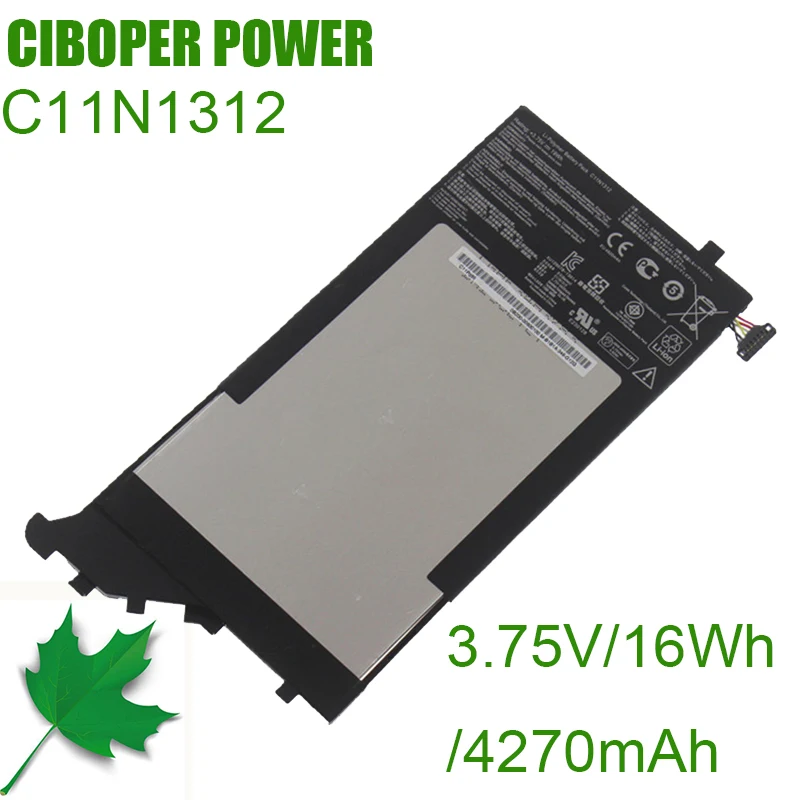 CP New Laptop Batter C11N1312 3.75V/19W For Transformer Book TX201L TX201LA Series Pad