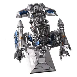 Art Model 3D Metal Puzzle Battle Cruiser Model kits DIY Laser Cut Assemble Jigsaw Toy Desktop decoration GIFT For Children