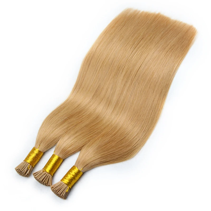 Russian Virgin Hair 18-24 Inch 1g/strand Real Pre Bonded Fusion I Tip Human Hair Extensions Natural Italian Keratin Capsule Hair