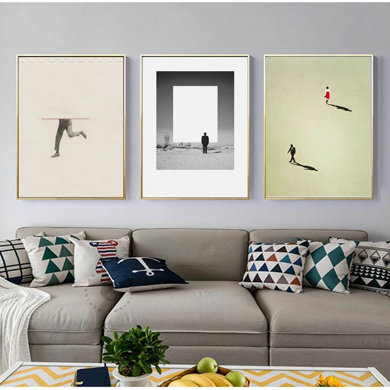 Humorous Posture Prints Wall Art Canvas Nordic Figure Living Room Painting Colorful Picture Home Decoration Unique Poster Decor