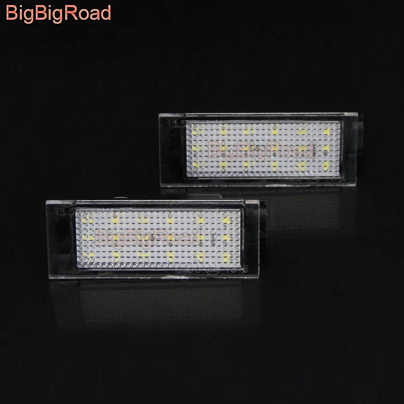 

BigBigRoad Car License Plate Lights Number Frame Light For Renault Lodgy / Dacia Lodgy 2012~2016 Espace 4 2003~2014 Duster