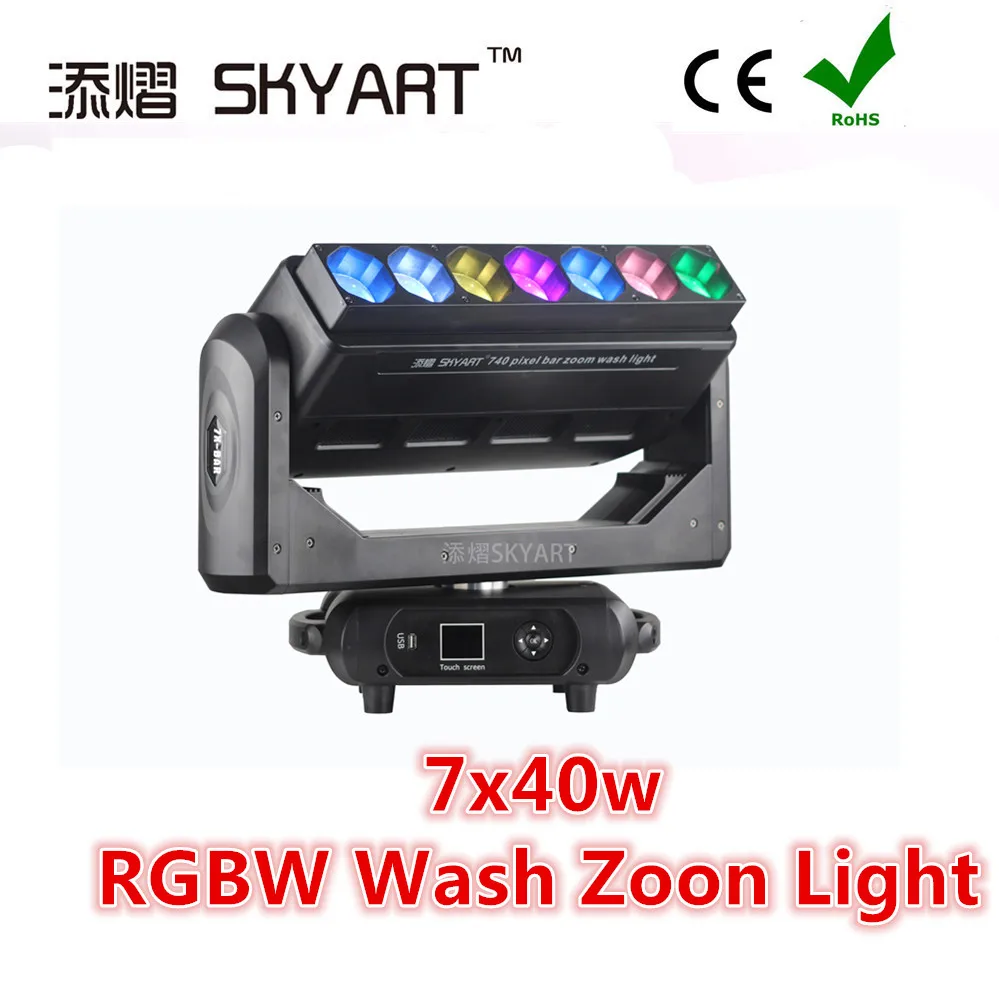 7x40 W Magic lưỡi dao 4in1 điểm ảnh Đèn Led di chuyển đầu