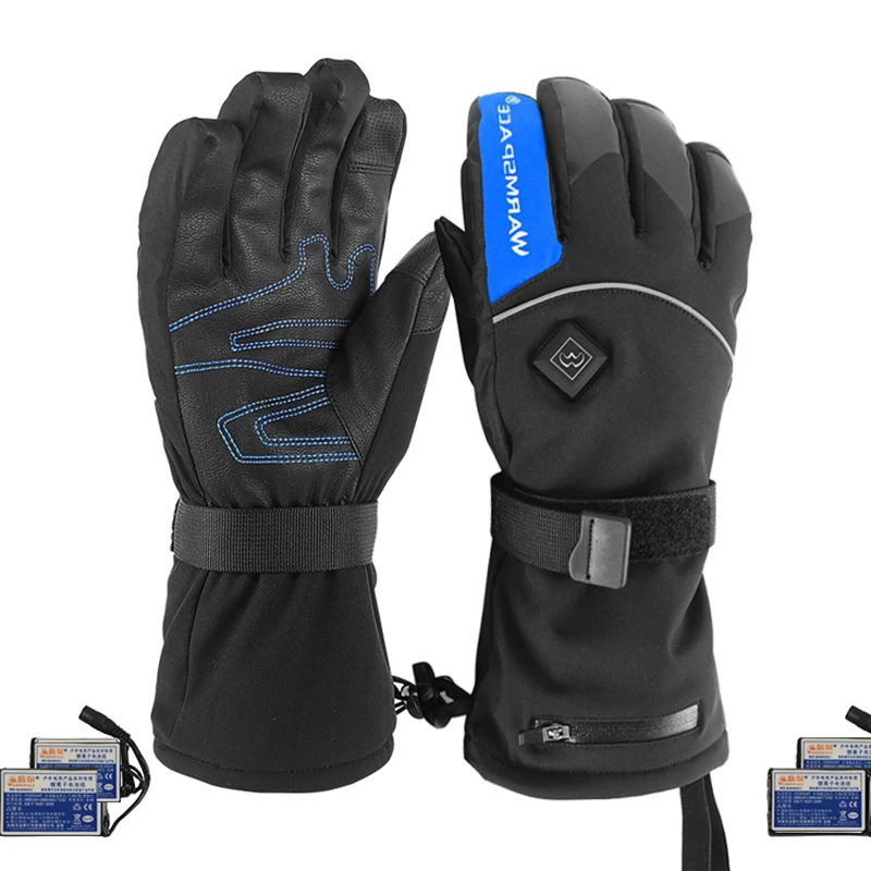 WARMSPACE electric heated gloves intelligent temperature control rechargeable lithium battery special for skiing