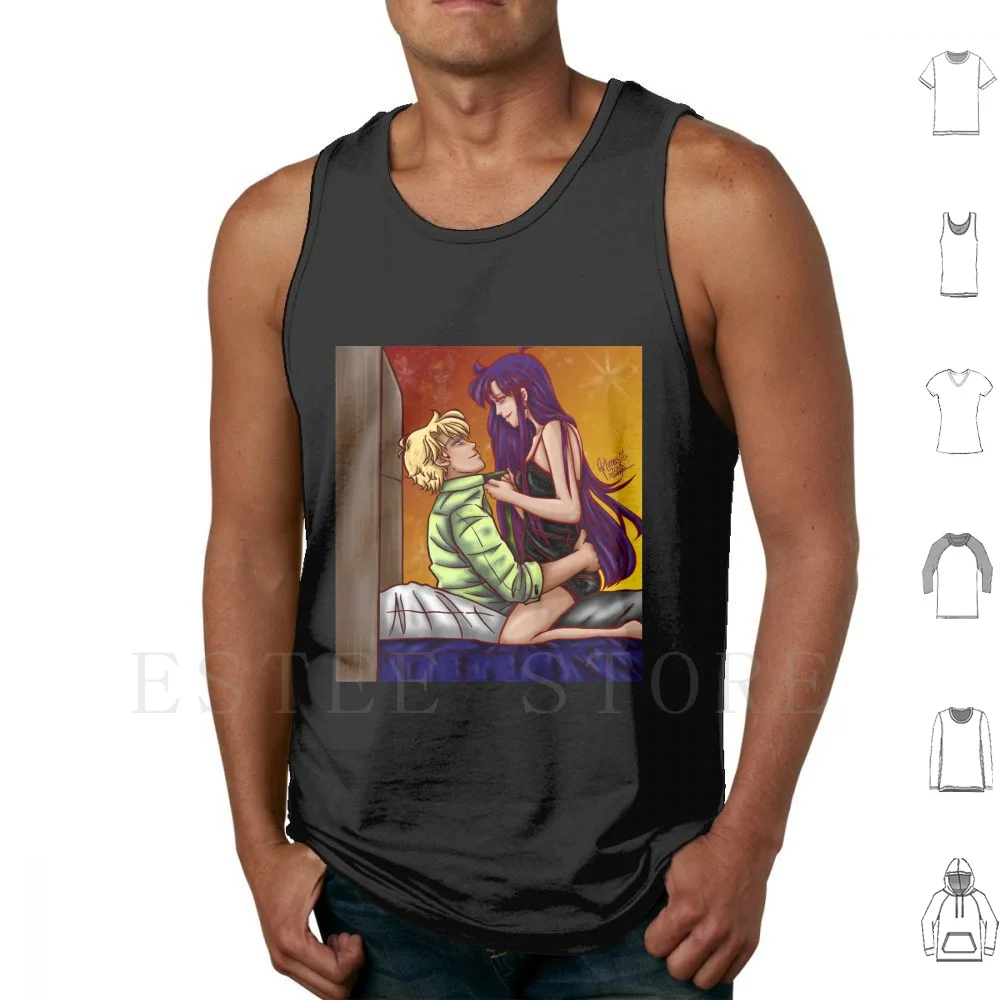 X Jadeite Bedroom Tank Tops Vest Cotton Crystal Fanart Sailor Sailor Fanart Goddess Of Fire Fire Princess Of Jed Jadeite