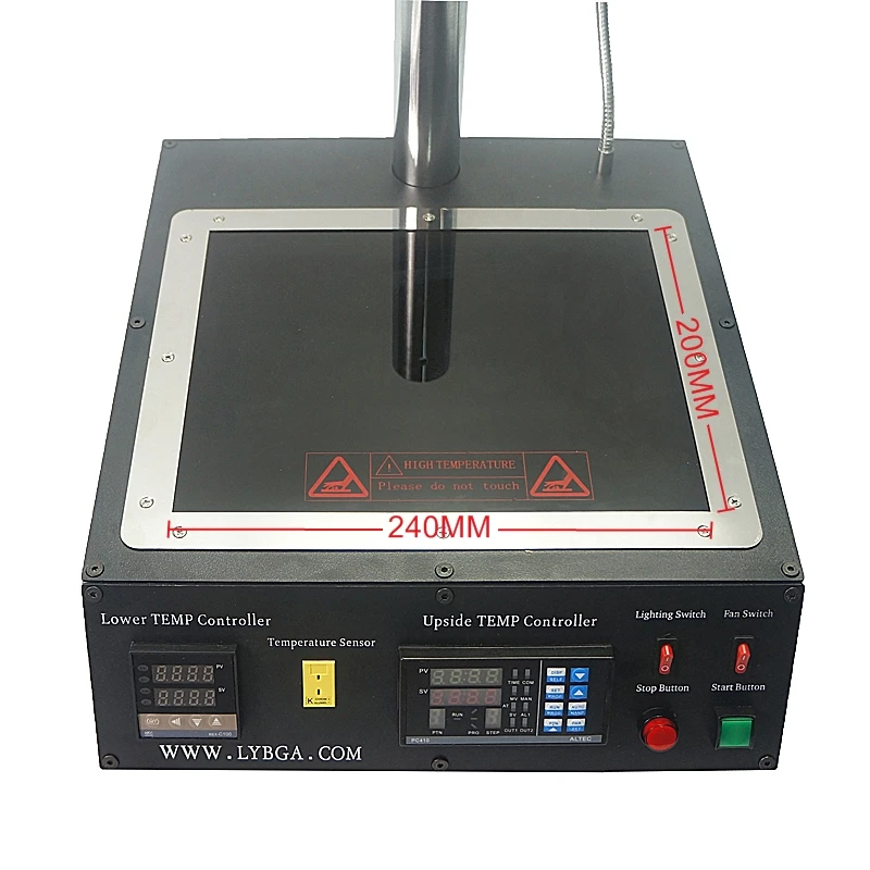 2300W Infrared BGA Rework Station IR6500 V.2 Sodering Machine Bga Reballing Jig Brush Scraper Glove Wick Tweezers