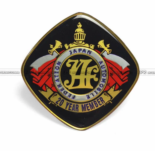 

JAF 20 Year Member Japan Automobile Federation JDM Car Emblems Badge Sticker