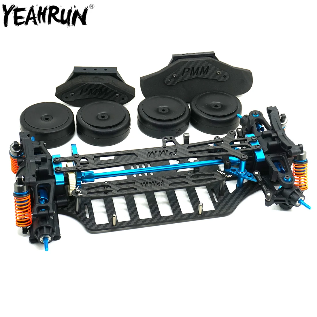 

YEAHRUN Plastic Assembled Frame Body Kit For 1/10 RC Car Tamiya TT01 TT01E Part Shaft Drive Frame Body Components Upgrade Part