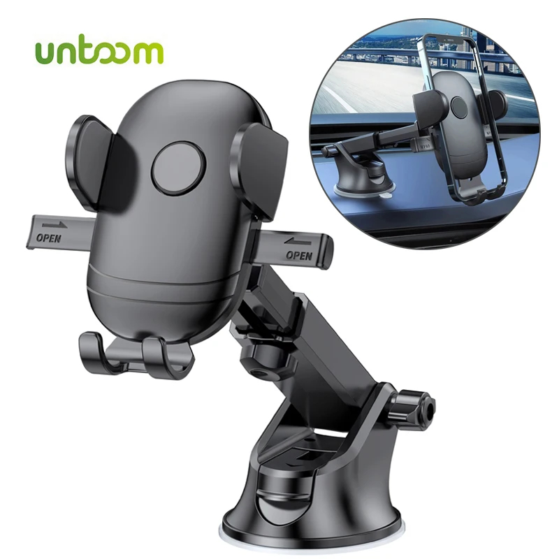 Untoom Car Phone Holder Suction Cup Car Phone Stand for Mobile Phone Universal Dashboard Cellphone Mount for iPhone 13 12Pro Max