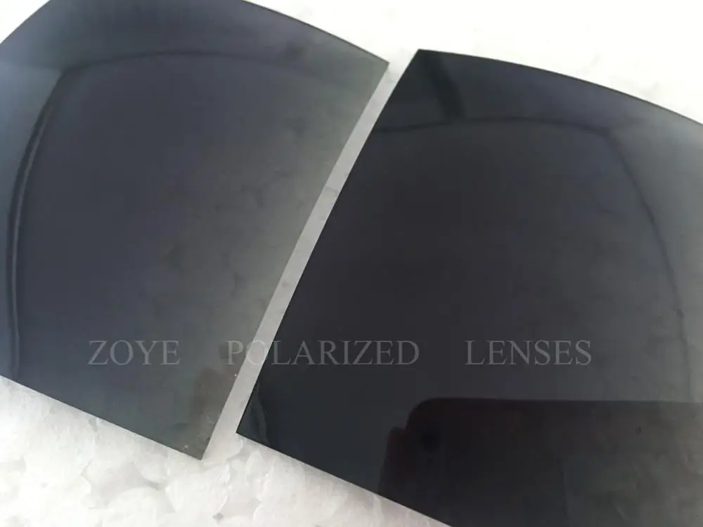 Polarized Lenses For Sunglasses TAC Polarized Lenses Gradient Smoke SG14 UV400 Lenses 55*65mm 4 Base