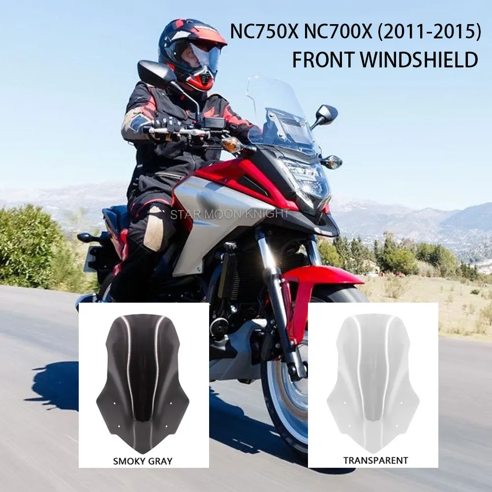 

Motorcycle Windshield Accessories Screen Fairing moto Windscreen For Honda NC700X NC750X NC 750 700 X 2011 - 2015 wind deflector