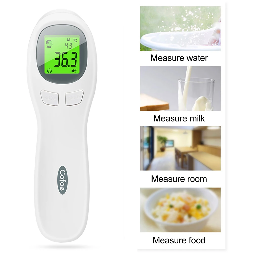 Cofoe Digital Non-contact Infrared Thermometer Forehead High-precision Measurement Home Health Care For Adults/Baby