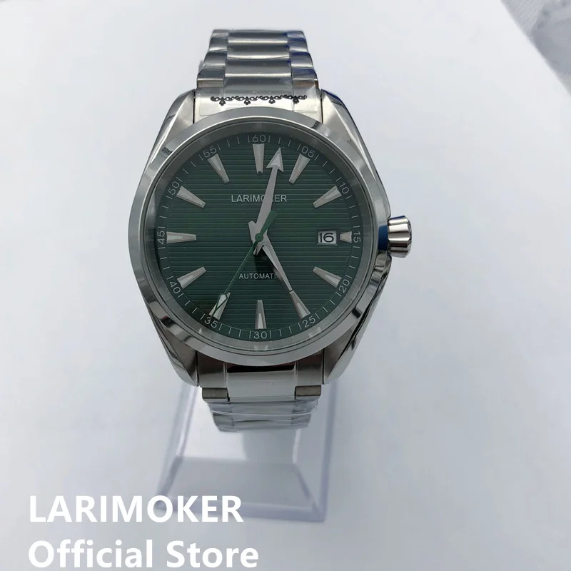 

LARIMOKER Green Dial With Date Window Automatic Watch Sapphire Glass NH35/2813/8215 / PT5000 Mechanical Movement