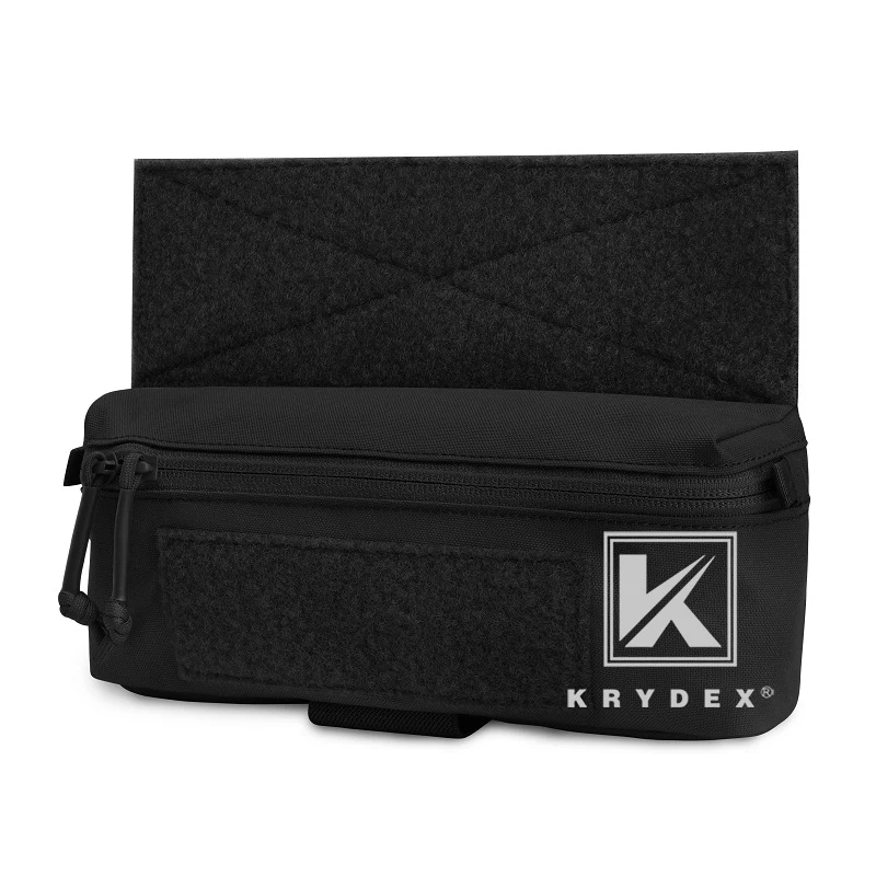 KRYDEX Mini Dangler Storage Fanny Pack Tactical Tool Drop Pouch For JPC CPC LBT D3CR MK3 MK4 Plate Carrier Chest Rig Black