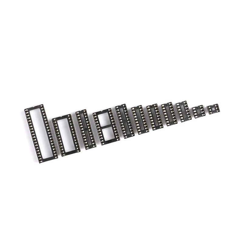 10PCS IC Socket Connector DIP6 DIP8 DIP14 DIP16 DIP18 DIP20 DIP24 DIP28 DIP32 DIP40 Pins Connector DIP Socket 6PIN TO 40PIN