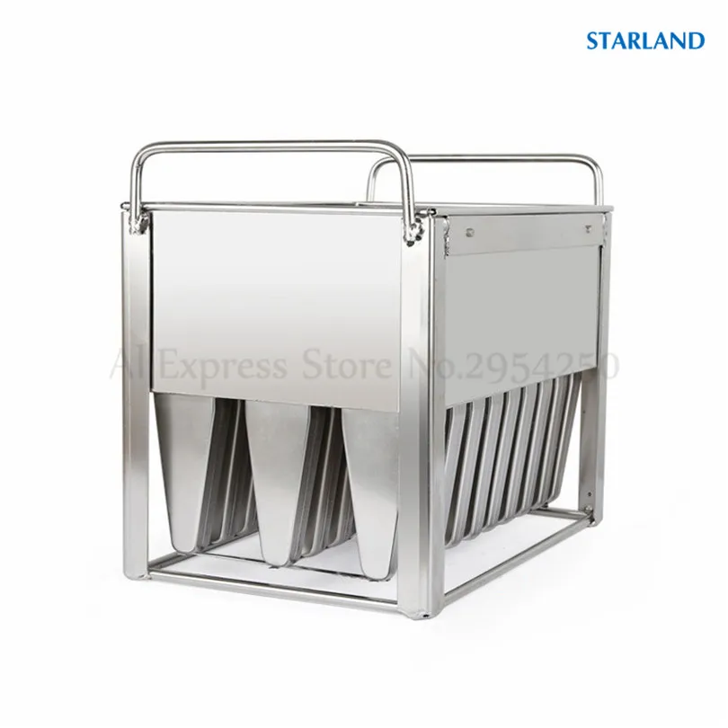 Stainless Steel DIY Ice Pop Molds Ice Lolly Popsicle Stick Holder 30 Cells/Batch Six Options Commercial Ice-Pop Mold