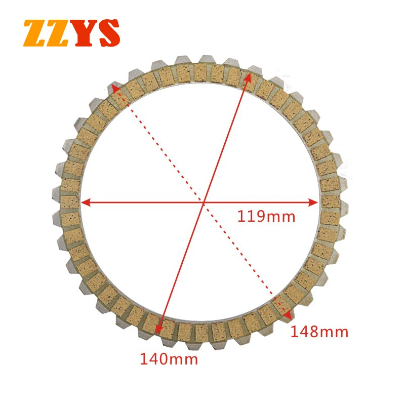 Motorcycle Clutch Friction Disc Plate Kit For Harley Davidson FLTCU 1340 Ultra Classic Tour Glide FXDB 1340 Dyna Glide Sturgis