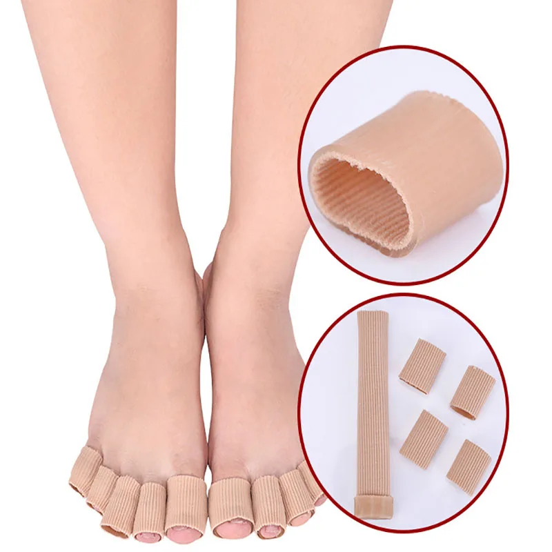 

1PCS Foot Care Tool Fiber silicone Elastoplast Toe Finger Protection Foot Health Care Product Toe Protector Massage Relaxation