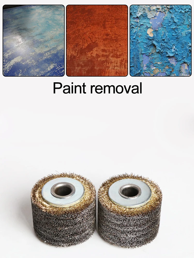 2 stücke Stahl Draht Rad Pinsel für Farbe Entfernung Metall Entrosten Draht Decoating – Detail 1