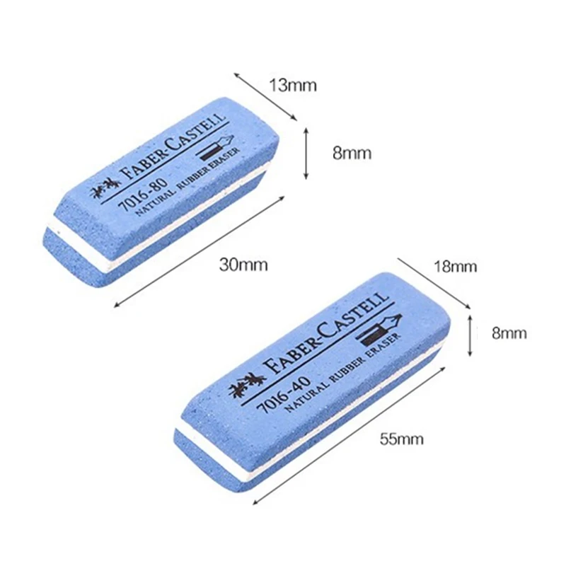 Faber Castell 7016 Natural Rubber Eraser for Gel/Ink/Ballpoint/Fountain Pen Sand Rubber Eraser Erasable School Exam Supplies