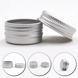 5ML 10ML 15ML 50ML 60ML 100ML 150ML 200ML Silver Aluminum Tin Jars Lip Balm Tin Container Candle Tea Cans Box Mini Sample Jar