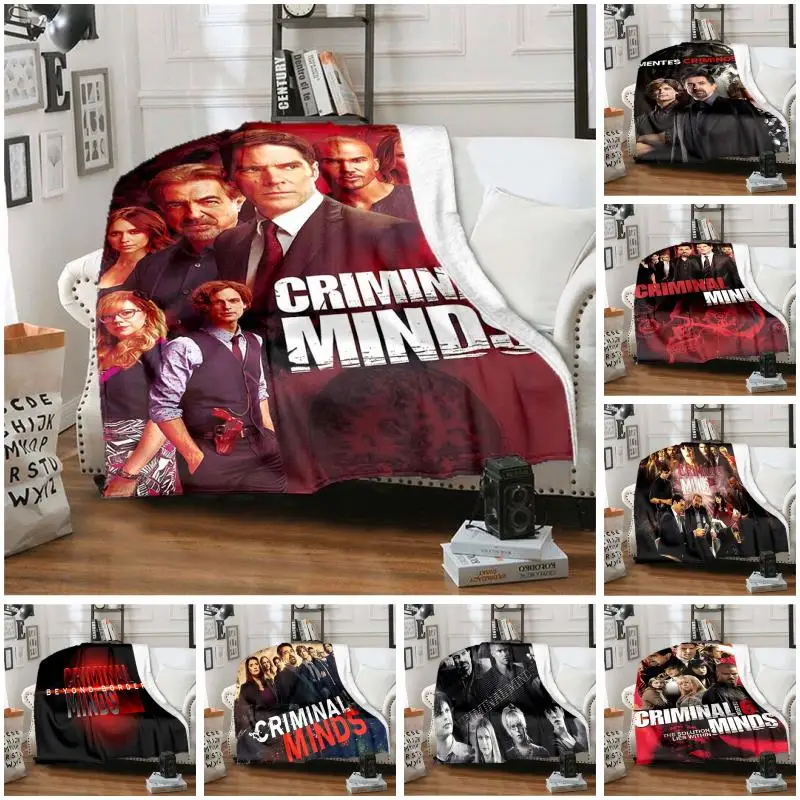 New Sofa Bed Blanket Soft Warm Criminal minds 3D Print Blanket Cover Fleece Throw Blanket Adult Children's blanket