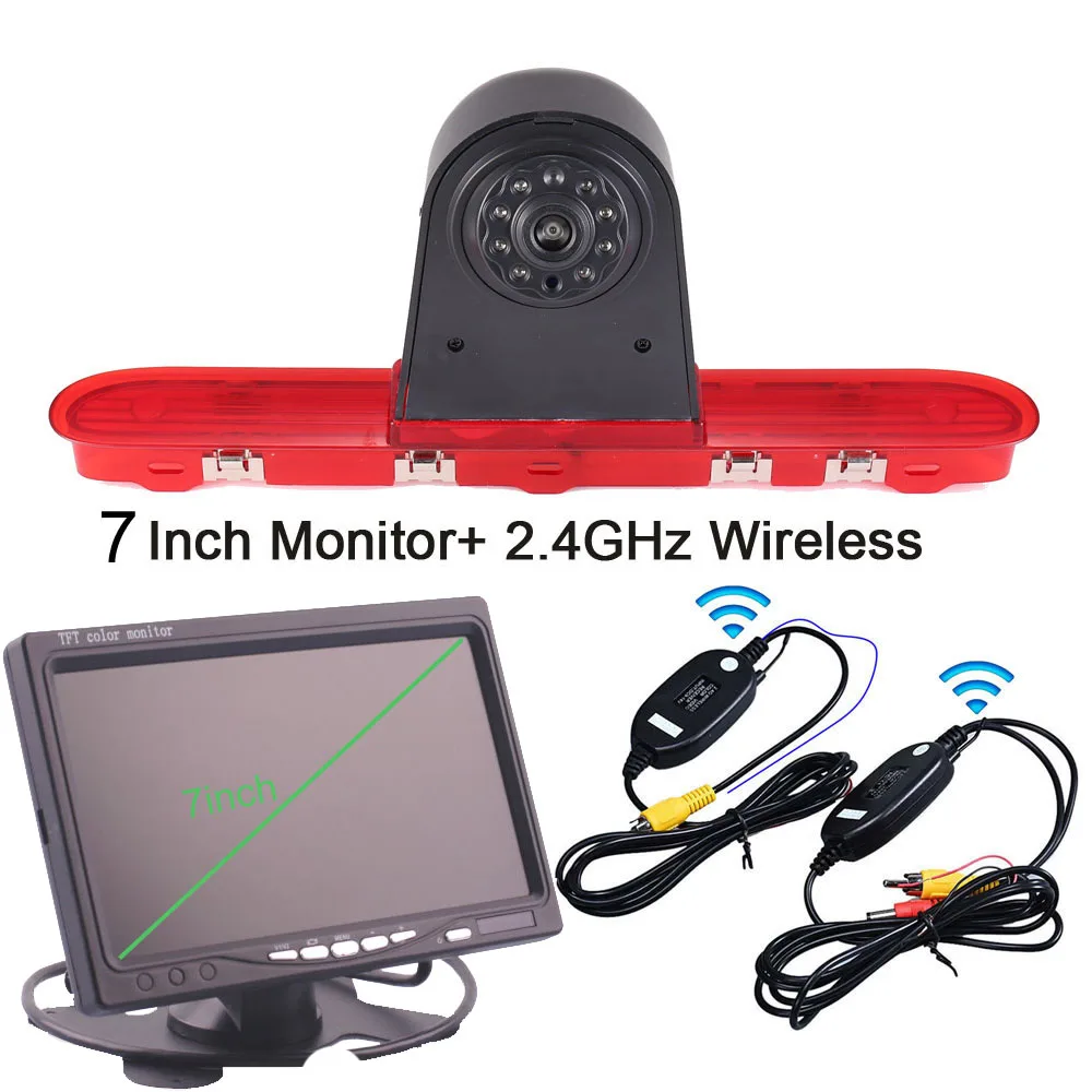 7 Inch Monitor + Wireless  rear view back camera for Toyota ProAce Citroen Dispatch Space Tourer Jumpy Peugeot Traveller Expert