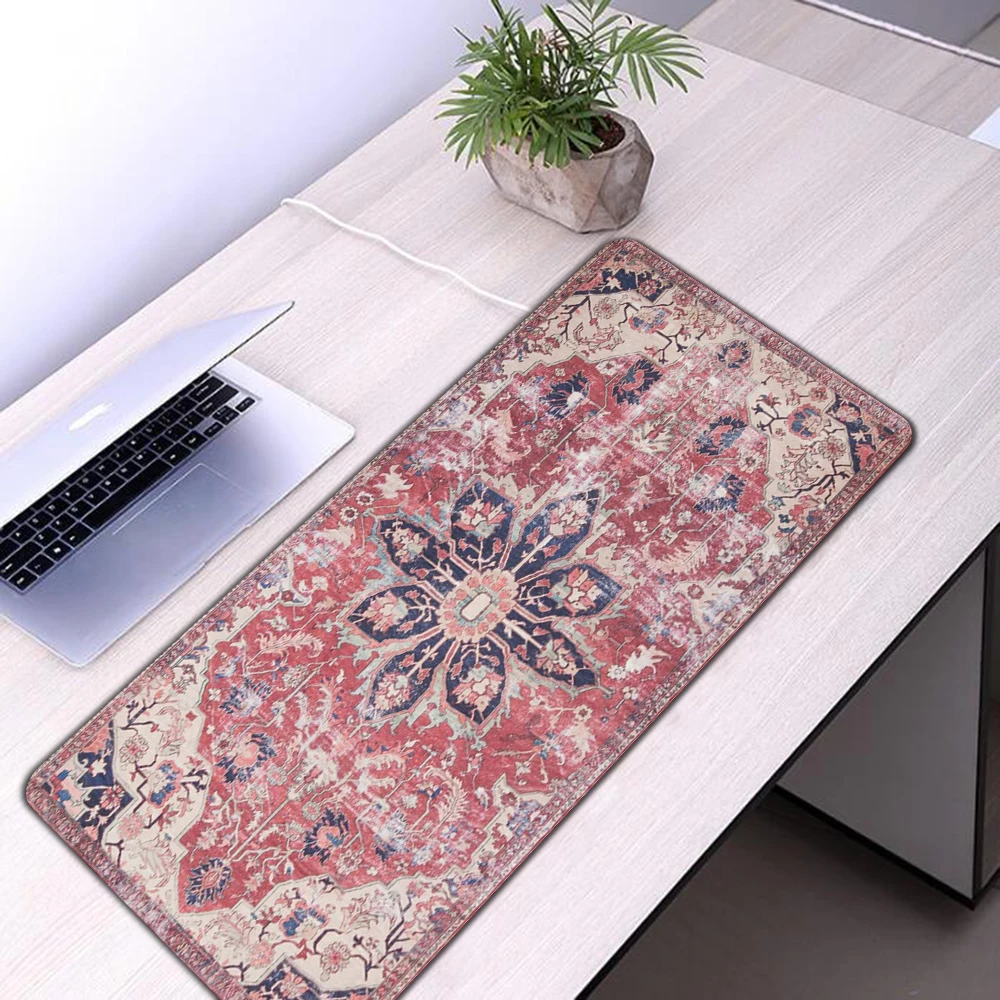 MRGLZY Desain Karpet Persia Cantik Alas Mouse Pemain Game Unik Alas Mouse Pad Meja Istirahat Keyboard Paling Laris Alas Mouse