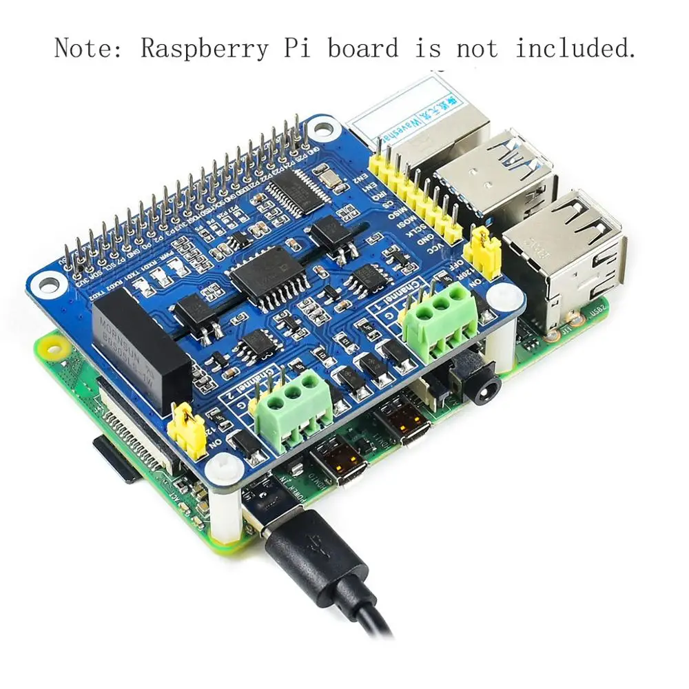 2-Channel RS485 Module Expansion Board Breakout Shield HAT for RPI RasPi Raspberry Pi Zero 2 W WH 2W 3A 3B Plus 3 4 Model B 4B 5