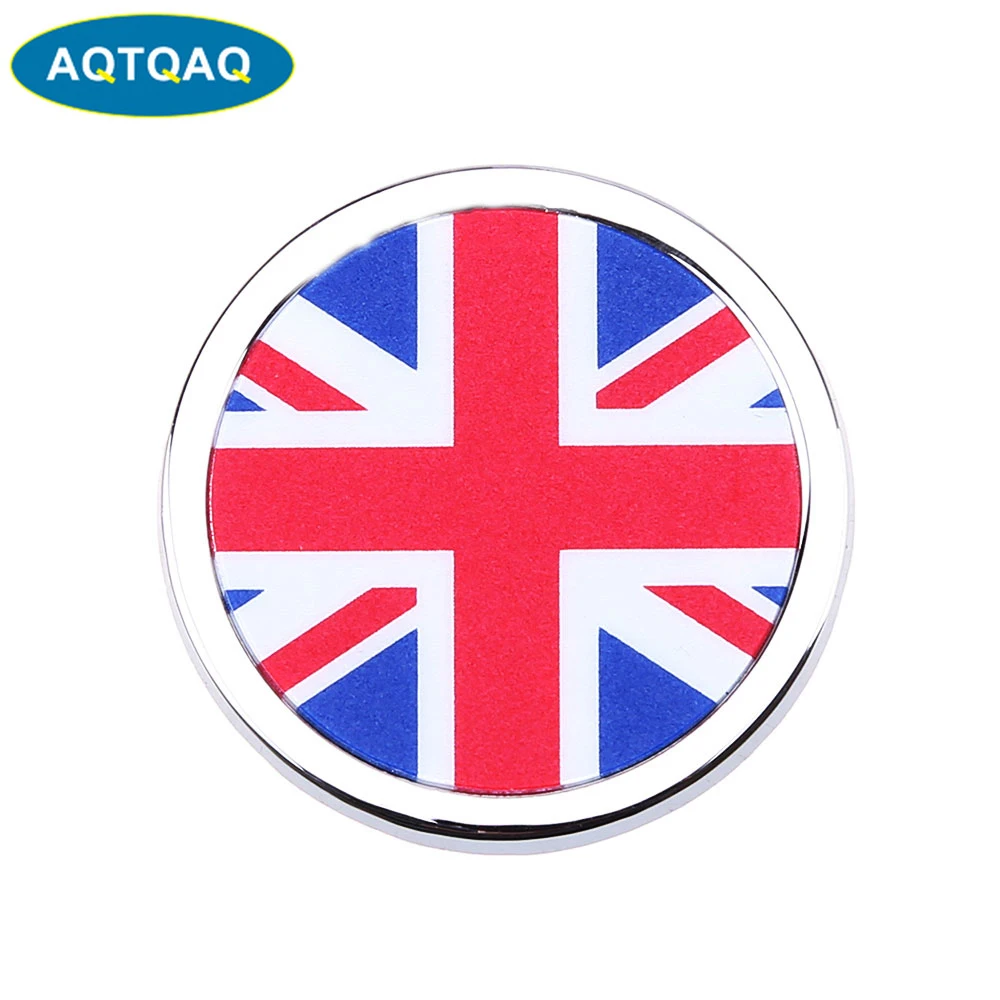 1 Pcs Car Exterior Accessories England Flag Sticker Metal MINI Round Emblem For  Toyota Rover Dodge Skoda