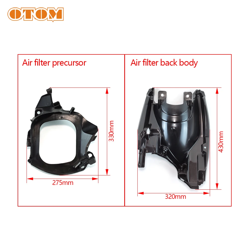 OTOM Motorcycle Air Filter Precursor Plastic Shield For K16 KTM SXF XC 125 150 350 450 300 For KEWS Air Box Gas Fuel Tank Shield