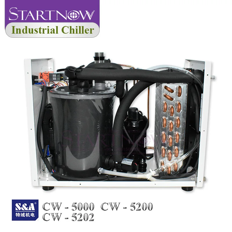 CO2 Industrial Water Chiller S&A Upgraded CW-5200TH CW-5000TG For 80W 150W Laser Tube Cooling CNC Spindle CW-5200AH CW-5000AG