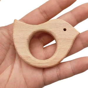 Baby Holzbitrer mit Perlen, natürlichen Faban Holz, essbar, Schildkröte, Koala, Wal, Schildkröte, Schnuller, Neugeborenenspielzeug, 8 Hauptverkäufe Bitre Koala - №6