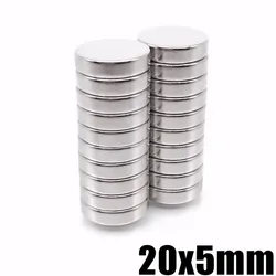 2~50pcs 20x5 mm Powerful Magnetic Rare Earth Neodymium Magnets 20mmx5mm Super Strong disc Magnet 20x5mm strong magnet 20*5 mm