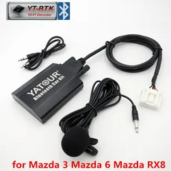 Yatour Car Audio Bluetooth Hands-free Kit for Mazda3 Mazda6 Mazda RX8 Digital Music Changer MP3 Player AUX Adapter