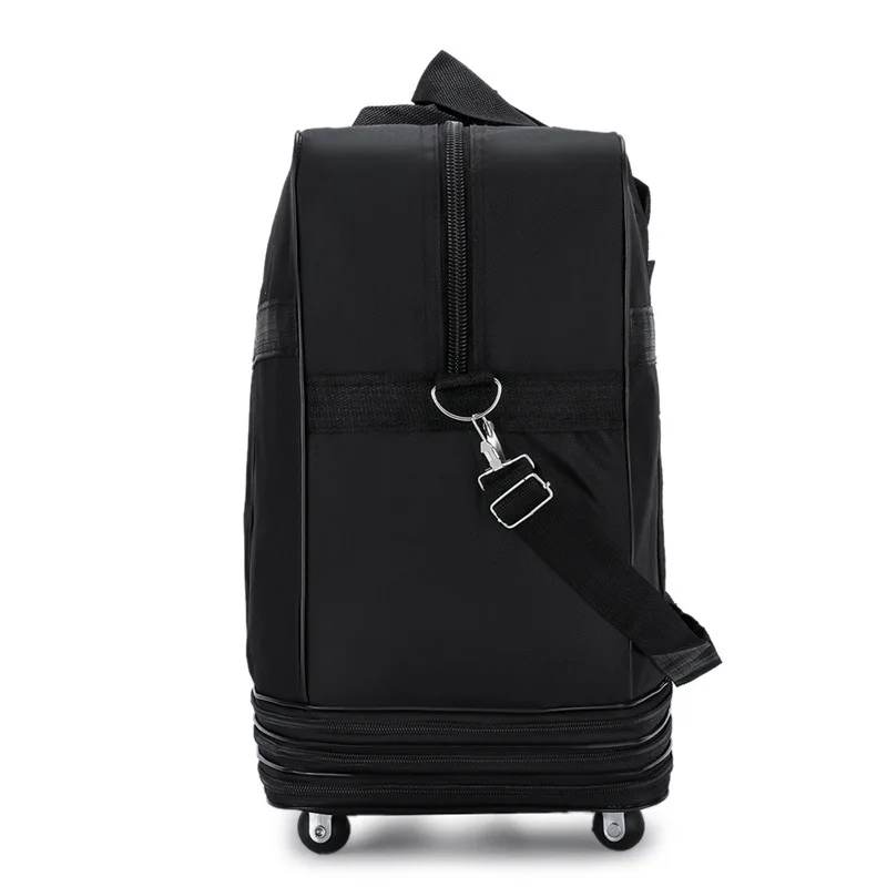 Sac de Voyage à Roulettes, Bagages Réglables de Grande Capacité, Sacs à Main Oxford Imperméables, Valise Unisexe Noire, XA244M, 27 Pouces, 32 Pouces