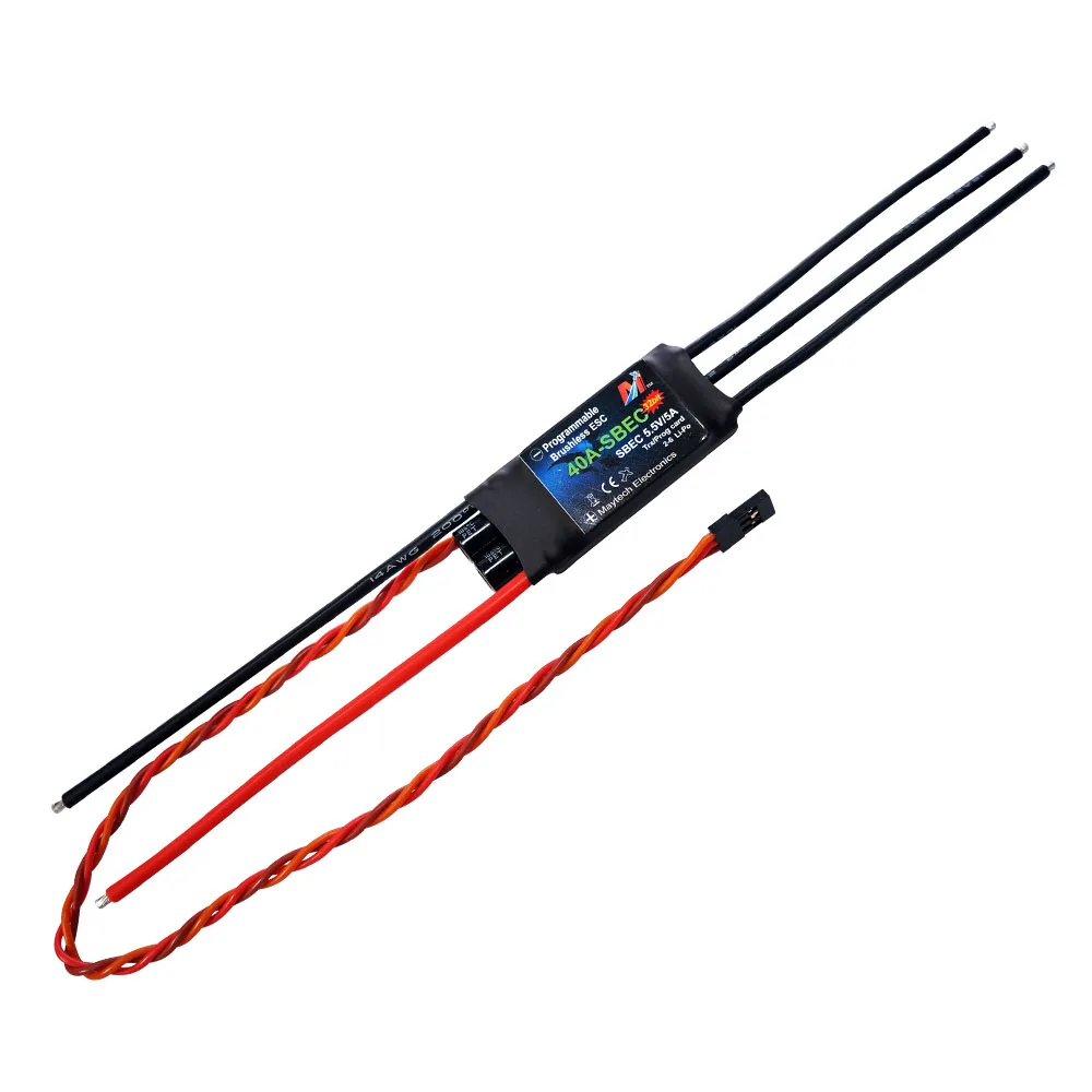 

Maytech MT40A-SBEC-FP32 Aeromodelling Electric Rc Helicopter Spare Parts 40A FP 32Bit Airplane ESC